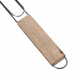 Skrudintuvo laikiklis, grotelės žuviai kepti, bbq grilis