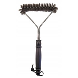 Vielinis šepetys ir grandiklis grilio grotelėms