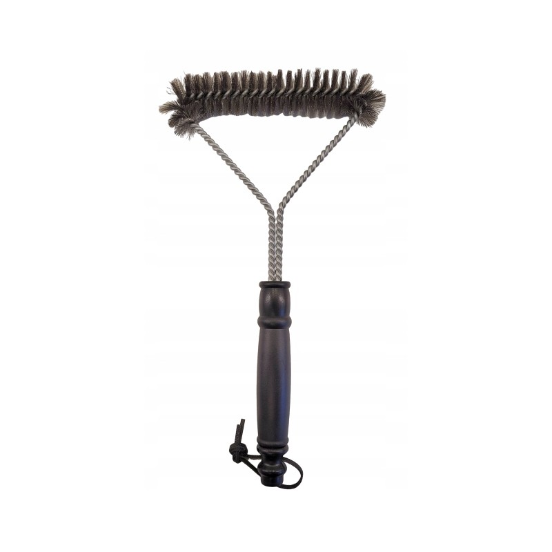 Vielinis šepetys ir grandiklis grilio grotelėms