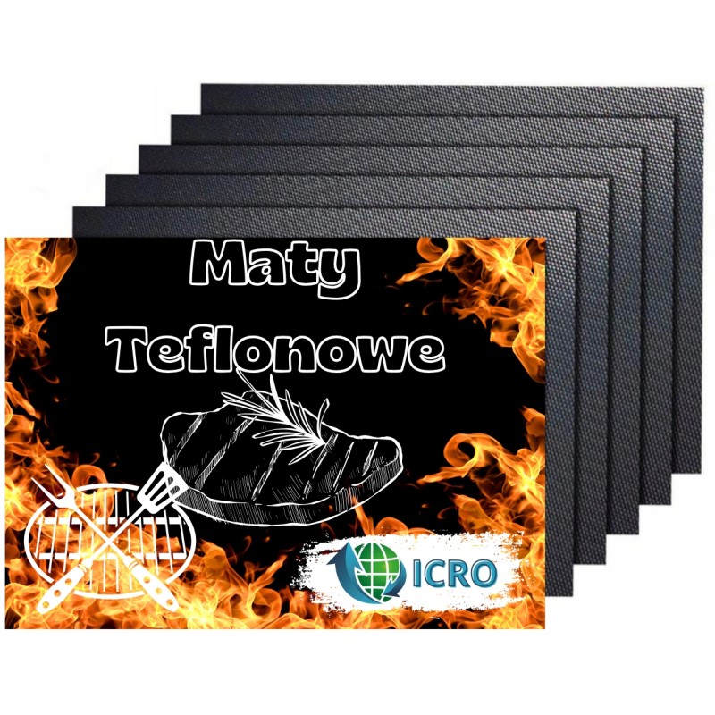 5x tefloninis orkaitės kilimėlis, kepimas ant grotelių, daugkartinio naudojimo BBQ padėklai, xl