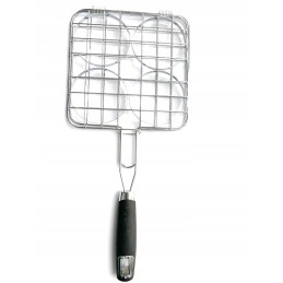 Grotelės mėsainių mėsai kepti ant grotelių, BBQ laikiklis