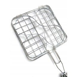 Grotelės mėsainių mėsai kepti ant grotelių, BBQ laikiklis