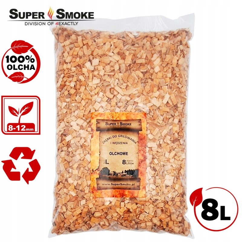 Super dūminės rūkyklos alksnio dydis l 8 litrai