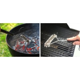 Šepetys ir vielos valiklis grilio grotelėms valyti