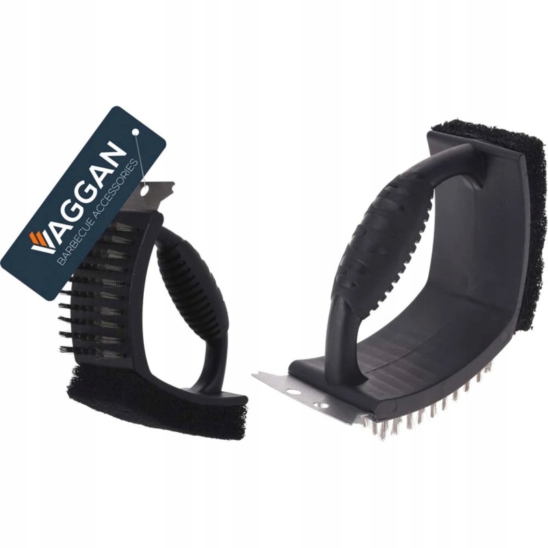 3in1 grilio valymo šepetys - 17 x 7 x 14 cm