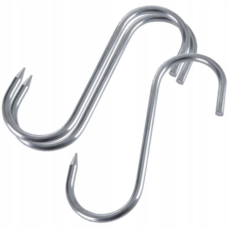 Kabliukas, kabliukas, plieninė kabykla rūkyklai dešroms laikyti