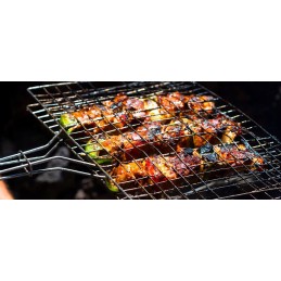 Dvigubos grilio grotelės 23x20,5cm