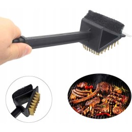 3in1 vielinių grotelių valymo šepetys