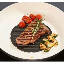 Šis diskas paverčia keptuvę griliu: kepsniams ir kotletams, žuvies filė, paukštienos kotletams...