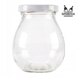 245 ml stiklinis indas su metaliniu dangteliu