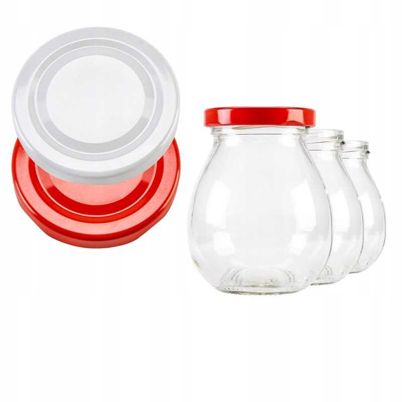 245 ml stiklinis indas su metaliniu dangteliu