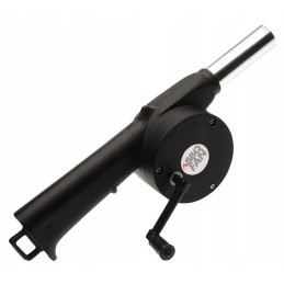 Manual blower for lighting a grill, fireplace, or campfire