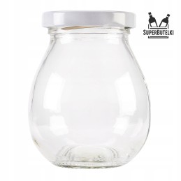 245 ml stiklinis indas su metaliniu dangteliu