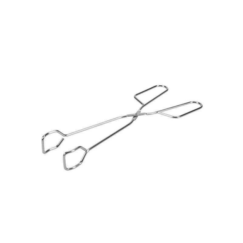Metalinės grilio žnyplės 26 cm kotletams apversti