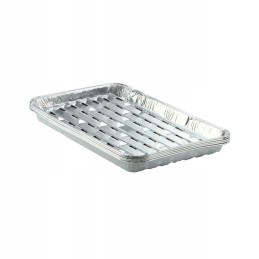 Aliuminio grilio padėklai 34x23 cm 5 vnt. medžiaga