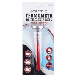 Termometras mėsai rūkyti, didelis ciferblatas, nerūdijančio plieno zondas