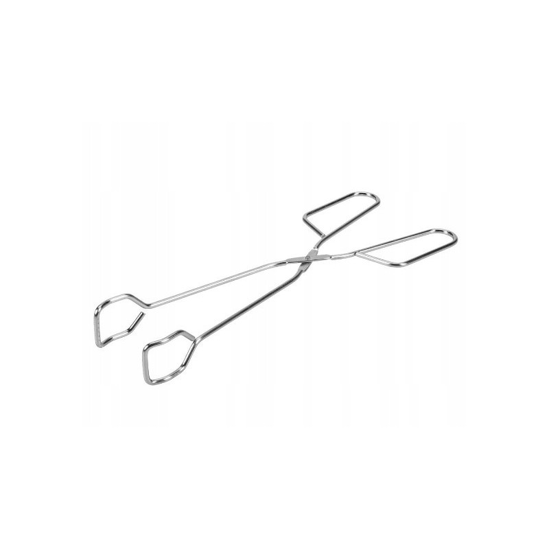 Metalinės grilio žnyplės 26 cm, skirtos karbonadams apversti ant grotelių