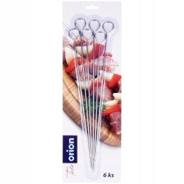 Iešmeliai, plieniniai iešmai, kepsninės komplektas, 6 vnt 29 cm