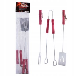 Ilgų kepimo indų grilio stalo įrankių rinkinys