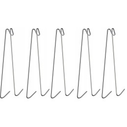 Žuvies rūkymo kabliukai - dvigubi - 5 vnt.