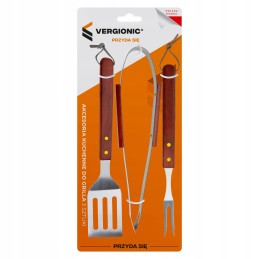 ☀️Virtuvės aksesuarai šašlykams kepimo žnyplių stalo įrankių rinkinys iš 3 dalių☀️