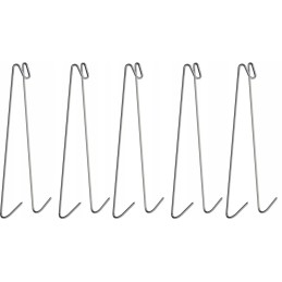 Žuvies rūkymo kabliukai - dvigubi - 5 vnt.