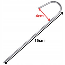 Metaliniai kaiščiai, kaiščiai, plieniniai inkarai agrotekstilei ir agrotekstilei tvirtinti