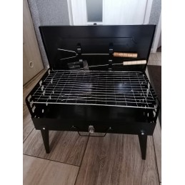 Lagaminas grilis nešiojamas sulankstomas lagaminas + stalo įrankiai