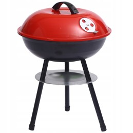 Apvalios sodo anglies kepsninės su pelenų keptuvės dangčiu