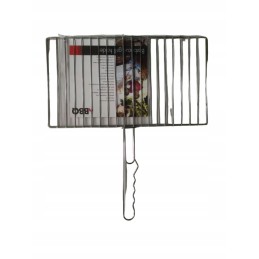 Didelis plieninis grilio krepšys daržovėms, žuviai