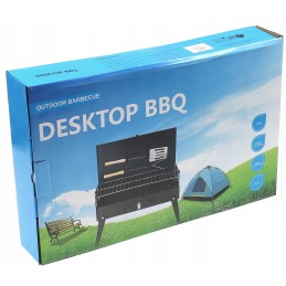 Didelė sulankstoma medžio anglis turistinė kepsninė 2