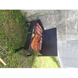 Didelė sulankstoma medžio anglis turistinė kepsninė 2