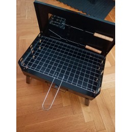 Didelė sulankstoma medžio anglis turistinė kepsninė 2