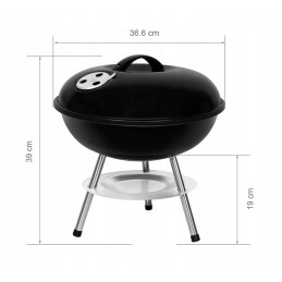 Sunjas anglinis grilis, skirtas kepti, nešiojamas, išardomas, skirtas kepti, lauke, stovyklavimui ir iškylai (3-5 žmonėms)