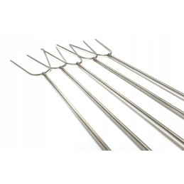 Nerūdijančio plieno kepimo šakutės 100cm, 5 vnt