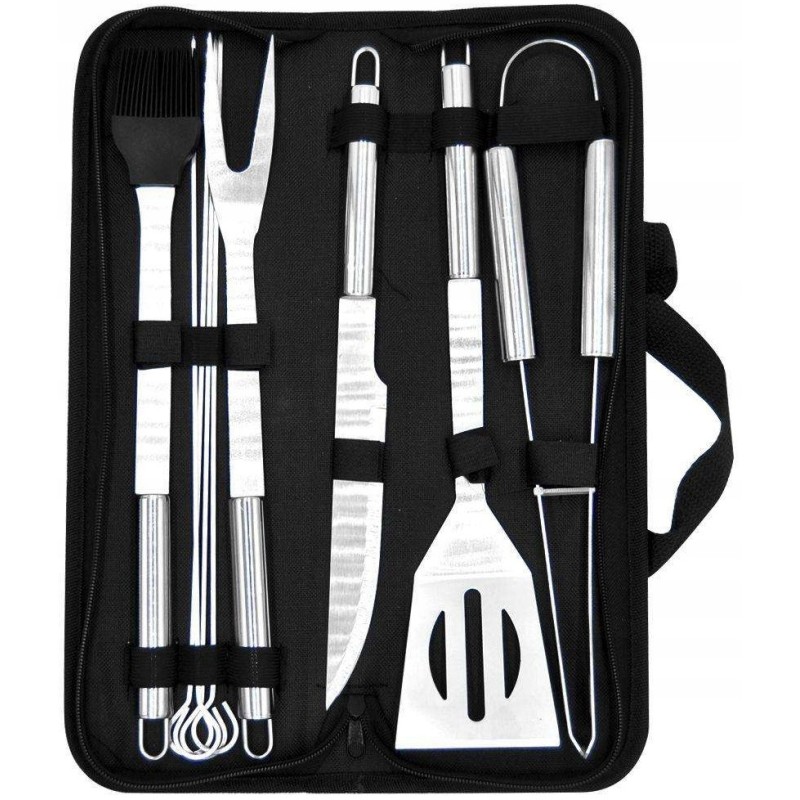 9 dalių grilio indų rinkinys su dangteliu