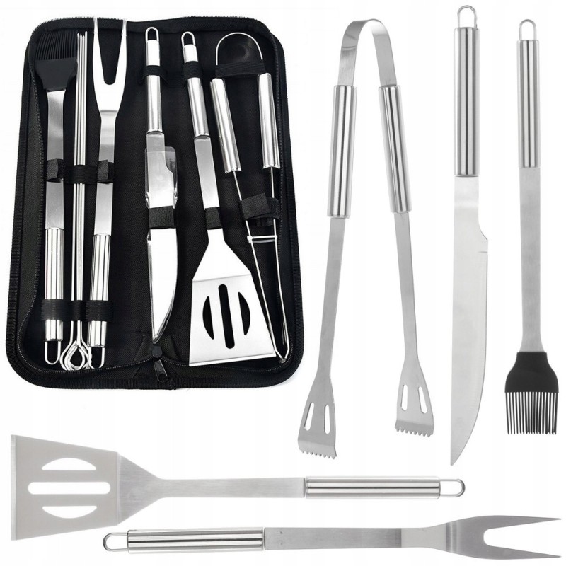 10 dalių kepsninės stalo įrankių rinkinys