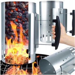 Kaminas ugniai įkurti anglimis, briketai židinio griliui