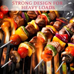 24x metalinis iešmas kepsniams iešmams virbalams šampurams iešmams 30cm