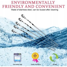 24x metalinis iešmas kepsniams iešmams virbalams šampurams iešmams 30cm