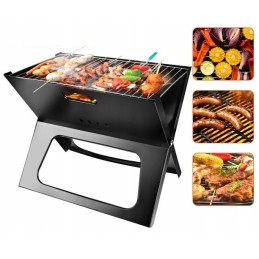 Didelė sodo kepsninė, nešiojama sulankstoma turistinė kepsninė kempingo lagaminui