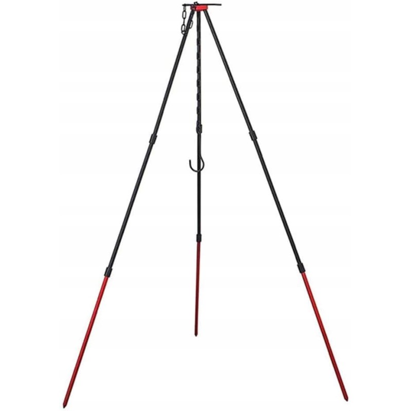 Teleskopinis trikojo stovas katilui, puodui, kempingui, grotelėms, griliui, 78 cm