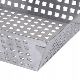 Grilio lėkštė, padėklas, grilio krepšelis, plieninis, 25 cm