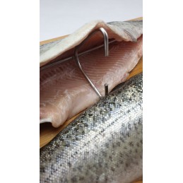 H 324 trigubas kabliukas 24 cm upėtakių žuviai rūkyti