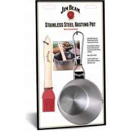 Jim Beam plieninis marinato puodas su teptuku