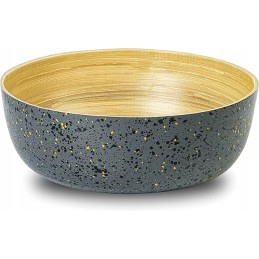 Sūrus apvalus bambuko salotų dubuo