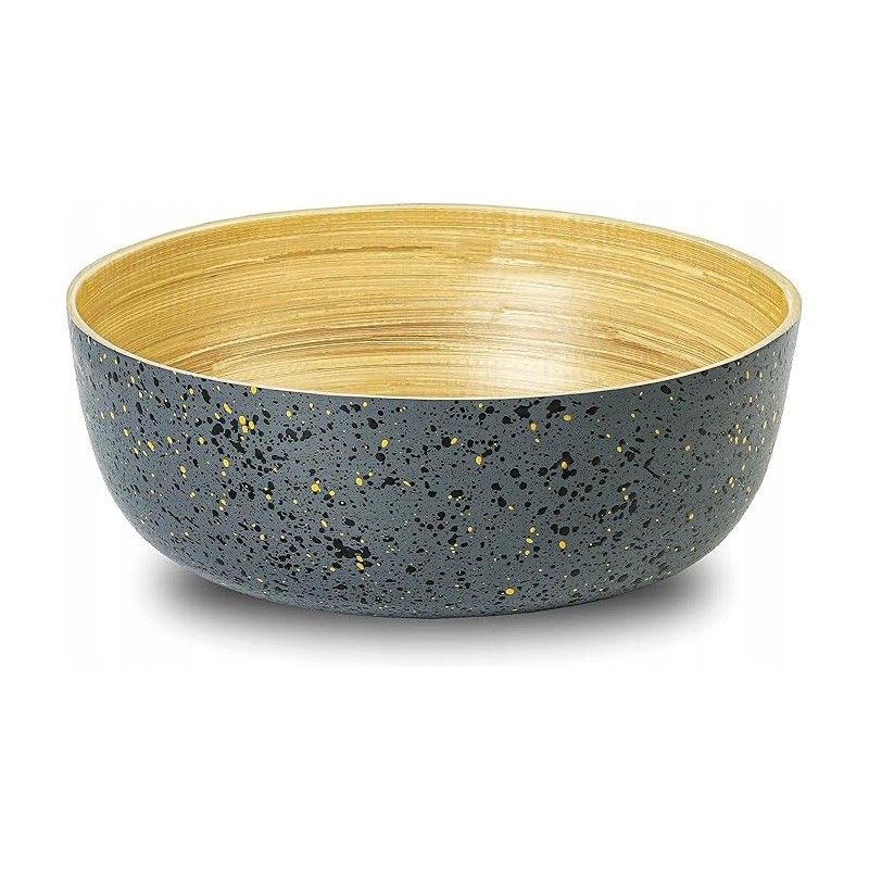 Sūrus apvalus bambuko salotų dubuo