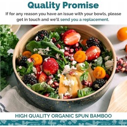 Sūrus apvalus bambuko salotų dubuo