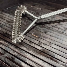 Nerūdijančio plieno grotelių valymo šepetys 55 cm Santos 458