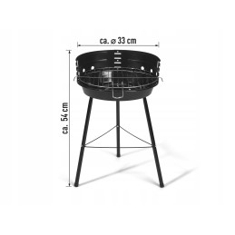 Grillmeister apvalios anglies kepsninės grg 33 a1 oe 33 cm